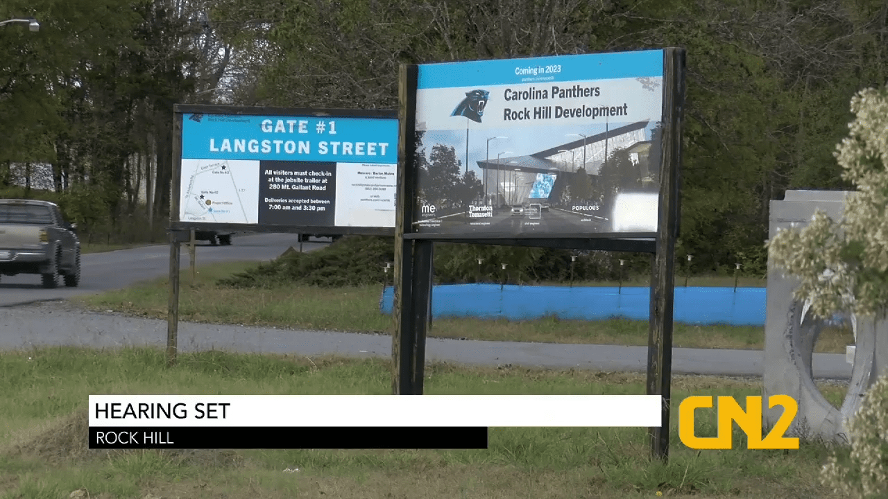 Rock Hill SC failed Carolina Panthers HQ site road change